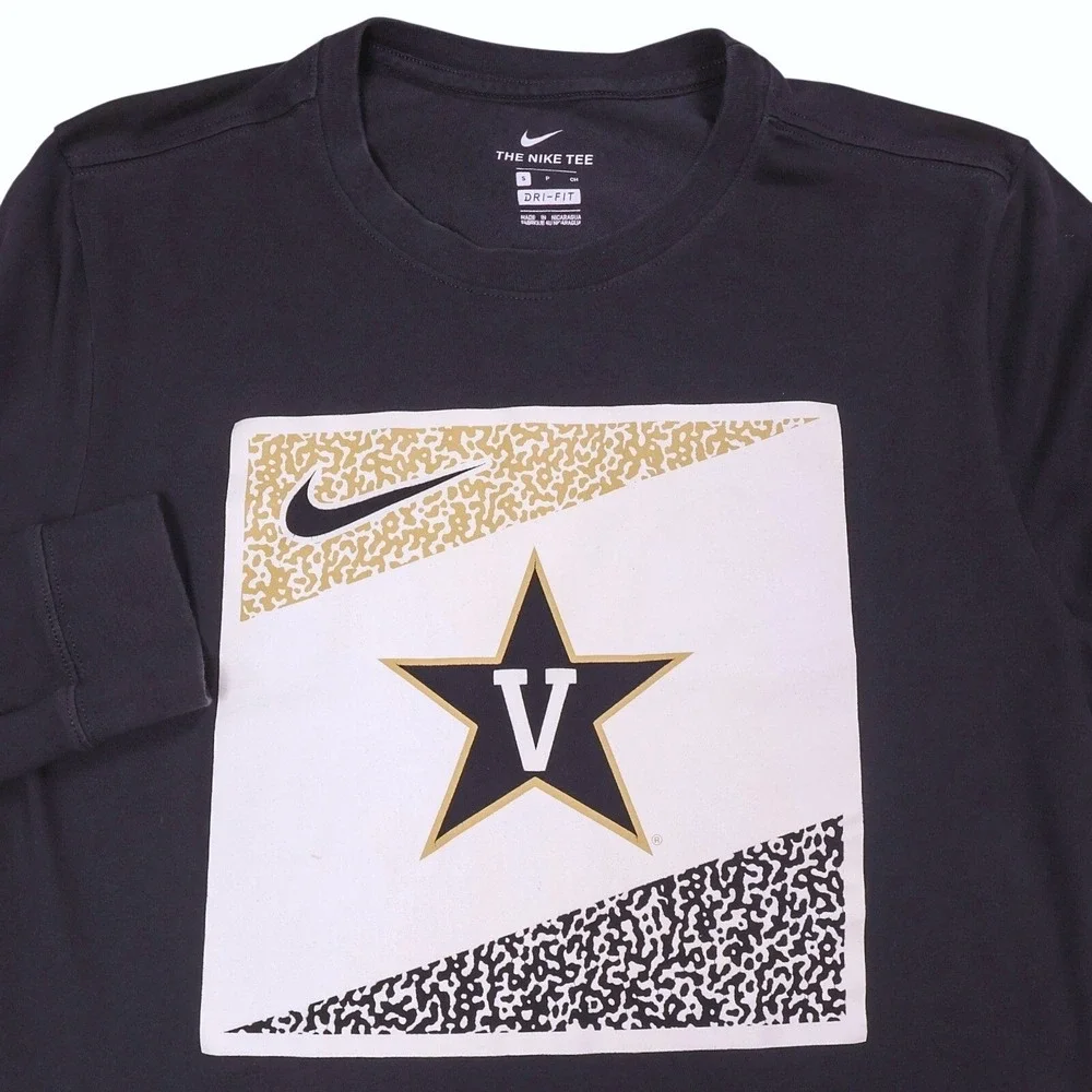 Nike Dri-FIT Vanderbilt Commodores Long Sleeve T-Shirt‎ Athletic Black Small